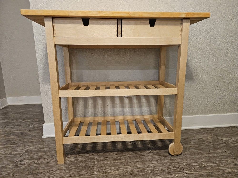 Forhoja IKEA Kitchen cart, Birch