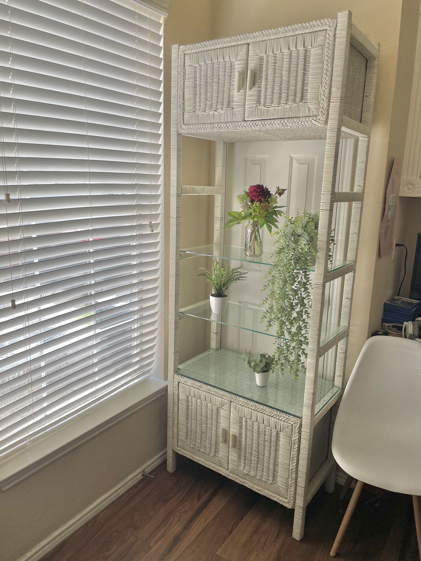 Wicker Shelf 81” H X 30”