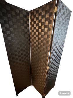 Black Woven Privacy Screen