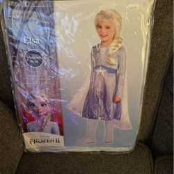 New Elsa From Frozen Girls Dress Costume