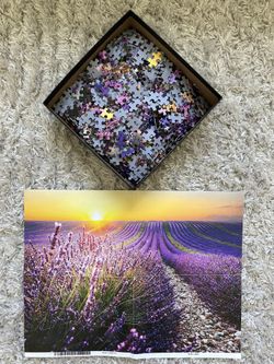 1000 piece Jigsaw Puzzle Lavender Field by Lantern Press