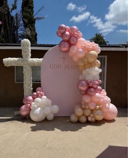 Balloons and backdrop