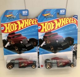 2 Red Hot Wheels Mid Mill - Rare & Unique Design - Perfect for Collectors!