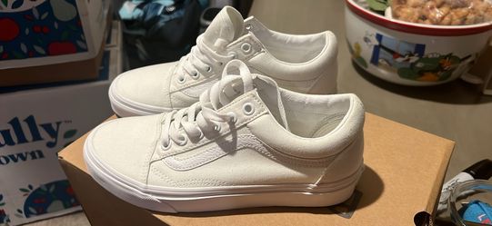 All white vans size 5.5 men’s women’s 7