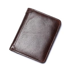 Genuine Leather Billfold Short Wallet for Men. 