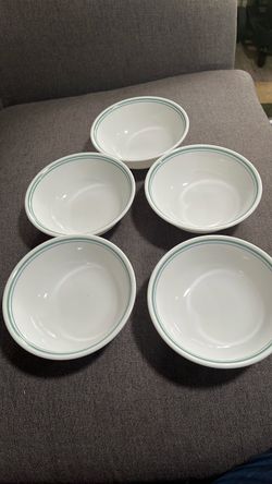 Five Corelle Bowls