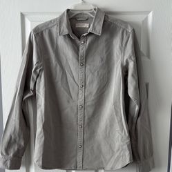All Saints Gray Long Sleeve Shirt 