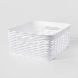 White Plastic Baskets