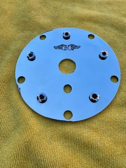 Gt bmx pro performer polished disc, wing stamp and new Gt Bmx chainring bolts