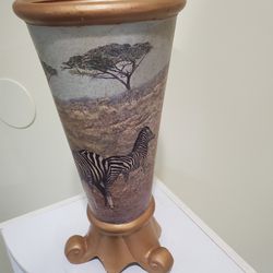 African Zebra Vase