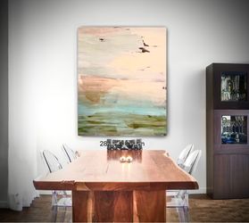 Abstract Canvas Painting 34”X28