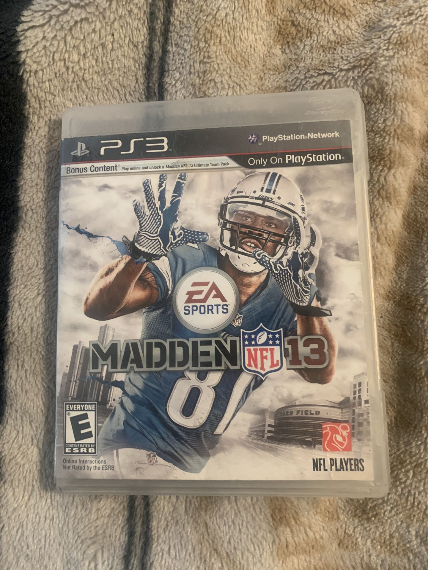 Madden 13 for PS3 with case and game