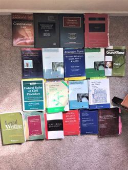 Law school case books, supplements, and study materials