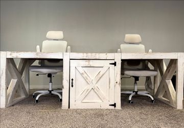 Farmhouse double desk (custom)