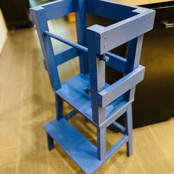 Step Stool For Toddlers - Wooden blue Beautiful 