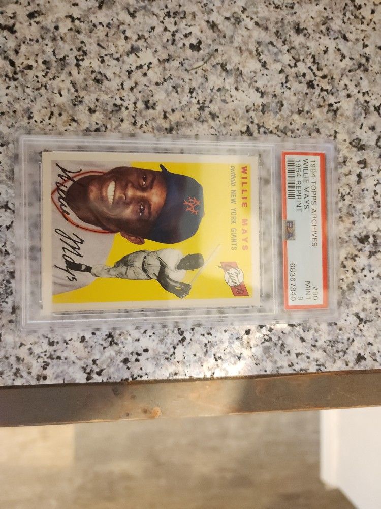 Psa 9 1994 Topps archives Willie Mays Reprint