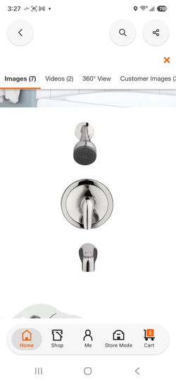 Glacier Bay Aragon Single Handle Tub and Shower Set