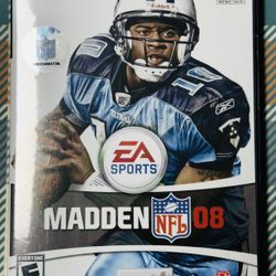 Madden NFL 08 (Sony PlayStation 2, 2007) With Manual Fast Shipping