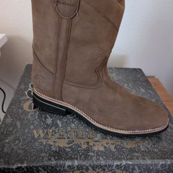 Leather Mens Boots 9.5 New 