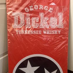 DICKEL TENNESSEE WHISKEY TIN SIGN 3ftx2ft