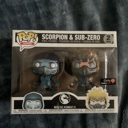 Mortal Kombat X Scorpion & Subzero Gamestop Exclusive Funko Pop