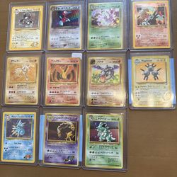 Wotc/pocketmonster OG 1(contact info removed) vintage Pokemon cards LP+-NM+