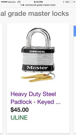 Brand new master lock