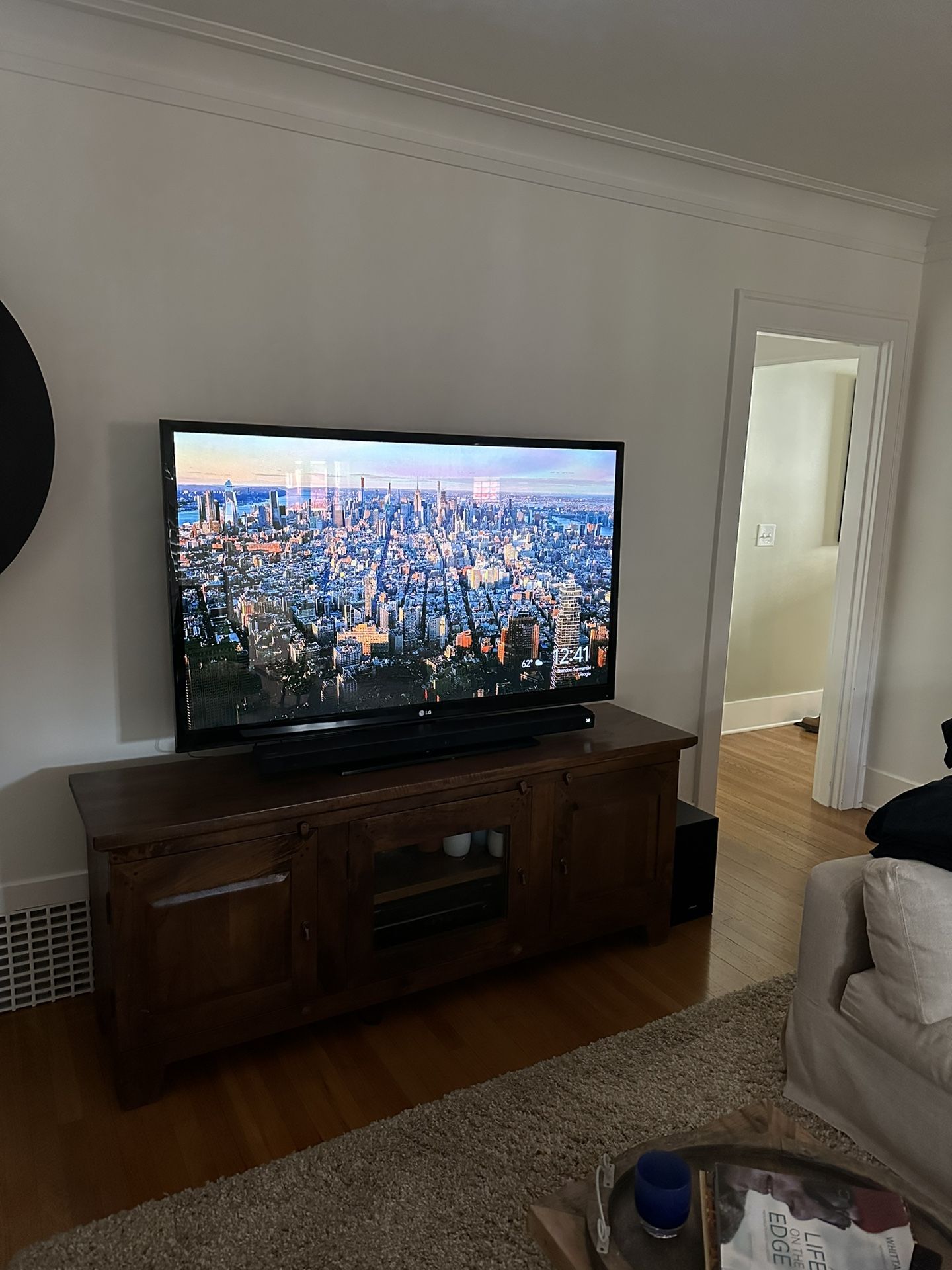 REDUCED! LG 60” TV With Free DVD Player Included