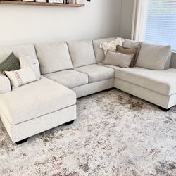 2 Piece Sectional Couch - New