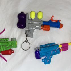 3 Vtg 90S POCKET PUMPER MINI SQUIRT WATER GUN TOYs