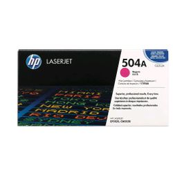 Original, Brand-New HP 504A Magenta Original LaserJet Toner Cartridge (CE253A)