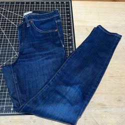 Madewell 9” High Rise Skinny Jeans Dark Indigo F6990 Women size 26 NWOT