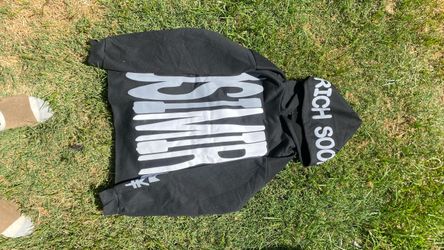 Black Graphic Hoodie with Bold Print