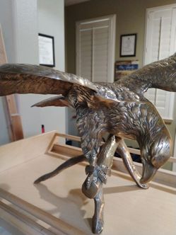 Solid brass eagle
