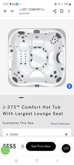 2022 Jacuzzi J375 Hot Tub - Lightly Used, 7 Seats