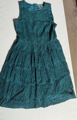 Teal lace Forever 22 Sleeveless Dress