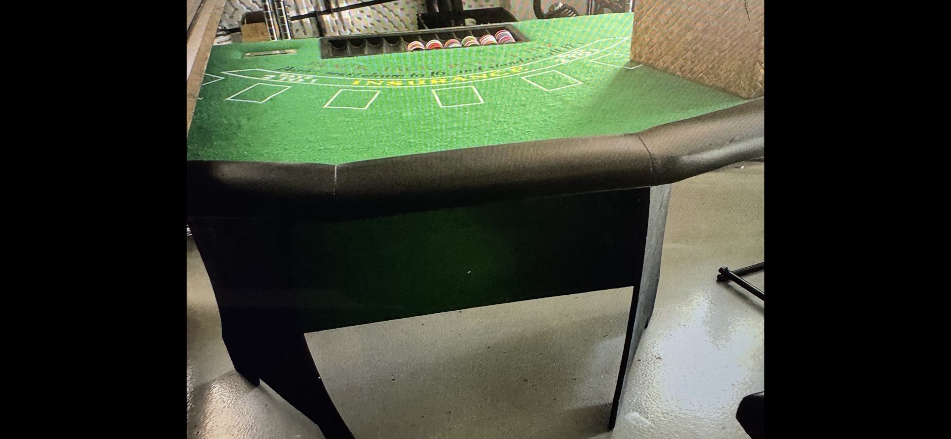 Blackjack Table-American Gaming Company With Wood Stand $550 Cash/Zelle