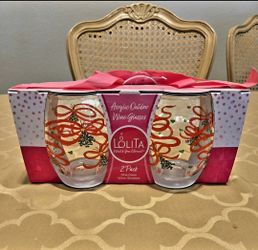 Brand New Stemless Wine Glasses Set of 2