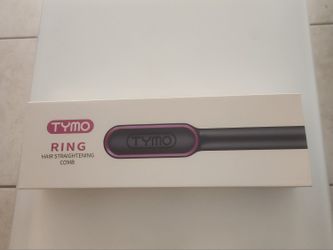Brand New TYMO Ring Hair Straightener Brush – 2-in-1 Ionic Straightening Comb