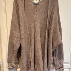 Be Cool tan brown cardigan size S oversized