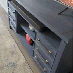 Modern TV Stand / Media Console – Storage Drawers, Like New 