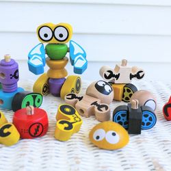 Wooden Robots - Take Apart and Rebuild Set (STEAM/ STEM Toys)