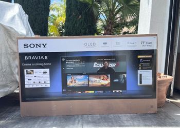 77” Sony bravía 8 4k oled hdr tv 