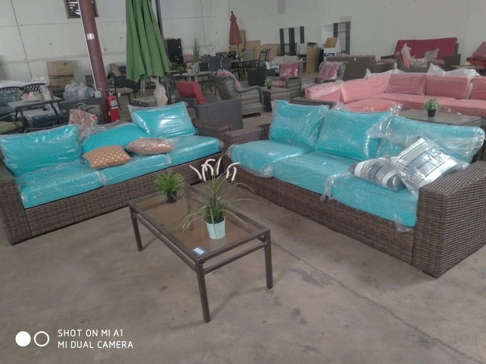 2 patio sofas (brand new)