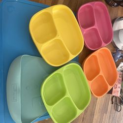Toddler Plates, Bin And Placemats 