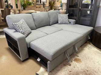 2 pc Contemporary Pull-Out Sleeper Sectional