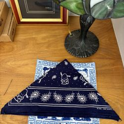 80s Vintage Pochacco Sanrio Paisley Hankie Handkerchief