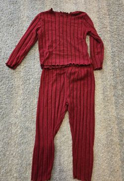 Warm comfy pants set size 18 - 24 m baby girl like new
