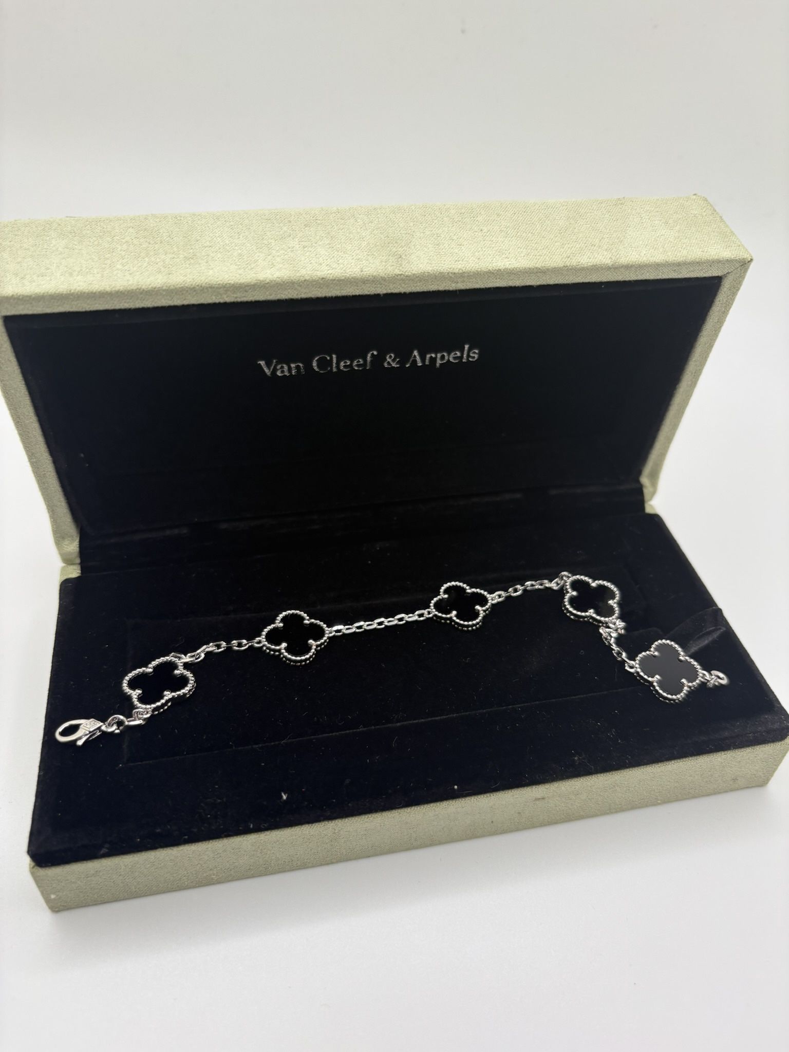 Van Cleef, silver and black bracelet