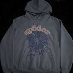 *Authentic* Sp5der Web Hoodie 'Sky Blue'  🕸️💎